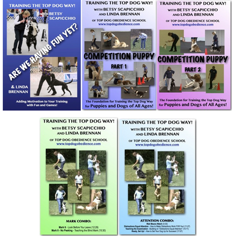 DVD 5 Pack - Top Dog Attention Combo, Mark Combo, Puppy Parts 1 and 2, and Fun Yet